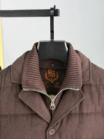 Мужская куртка Loro Piana коричневого цвета, артикул 348873 — фото 7