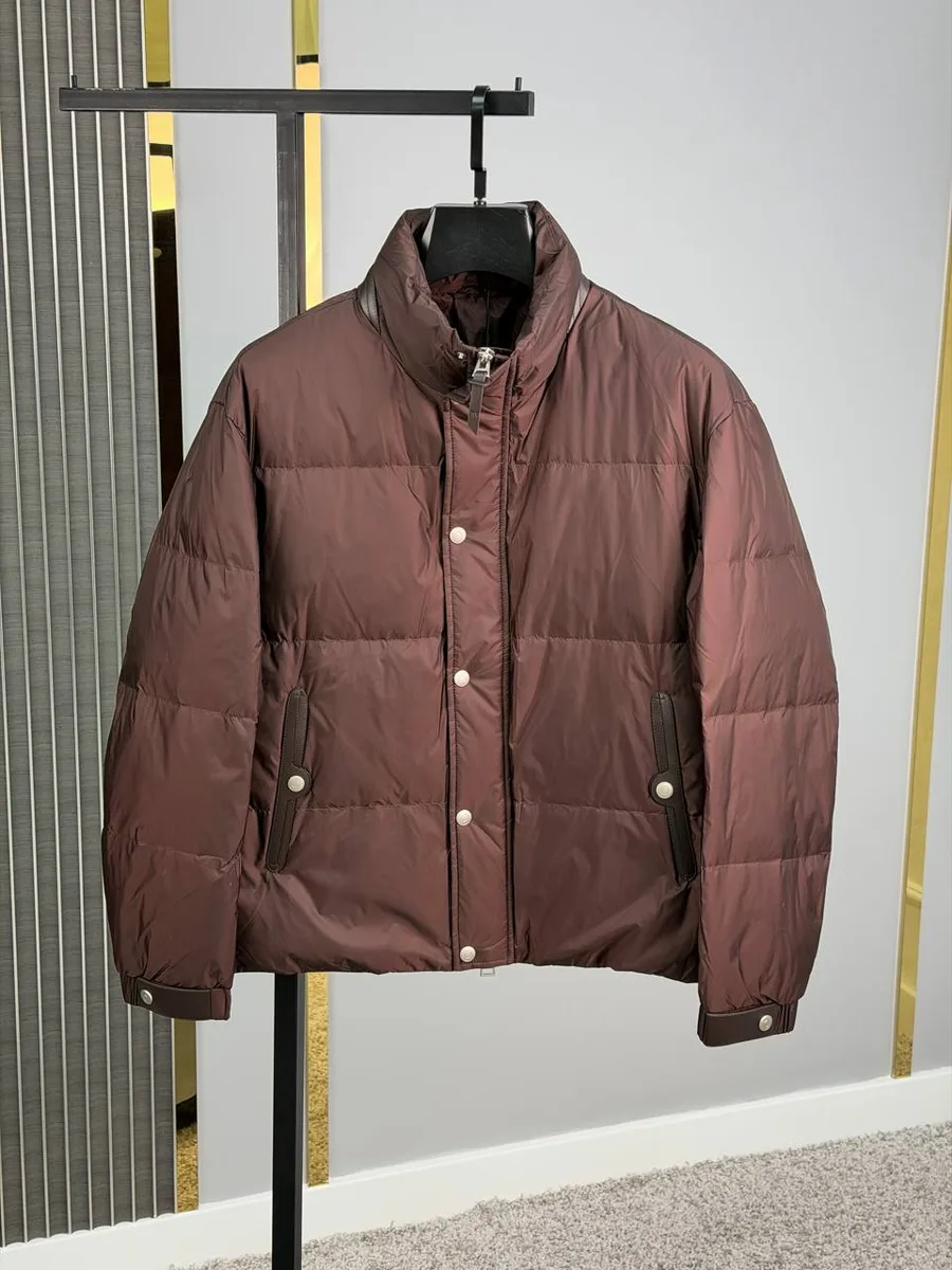 348863_1 Мужская куртка Tom Ford коричневого цвета, артикул 348863