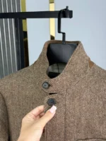 Мужской пиджак Loro Piana коричневого цвета, артикул 348916 — фото 6