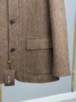 Мужской пиджак Loro Piana коричневого цвета, артикул 348916 — фото 7