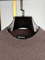 Мужской свитер Zegna коричневого цвета, артикул 348943 — фото 4