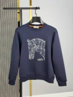 Мужской свитшот Hermes коричневого цвета, артикул 348928
