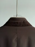 Мужская ветровка Loro Piana коричневого цвета, артикул 348688 — фото 4