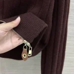 Женский кардиган Louis Vuitton коричневого цвета, артикул 348439 — фото 6