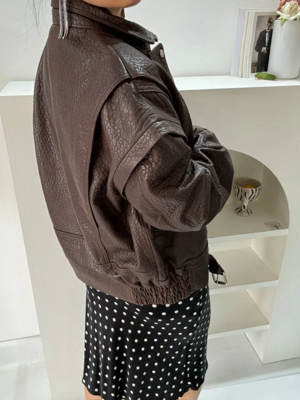 Кожаная куртка SAINT LAURENT — фото 2