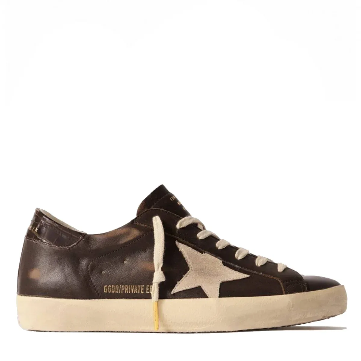 348541_1 Женские кеды Golden Goose коричневого цвета, артикул 348541