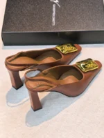Женские туфли GIUSEPPEB ZANOTTI коричневого цвета, артикул 348802 — фото 4