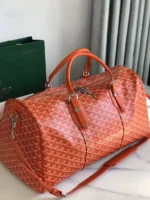 Мужская дорожная сумка Goyard оранжевого цвета, артикул 348678 — фото 2