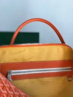 Мужская дорожная сумка Goyard оранжевого цвета, артикул 348678 — фото 6
