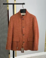 Мужской пиджак Loro Piana оранжевого цвета, артикул 348918