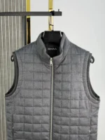 Мужская безрукавка Zegna серого цвета, артикул 348954 — фото 3