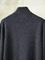 Мужская кофта на молнии Loro Piana серого цвета, артикул 348653 — фото 4