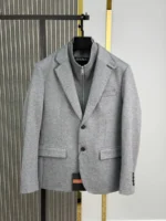 Мужской костюм Zegna серого цвета, артикул 348968 — фото 2