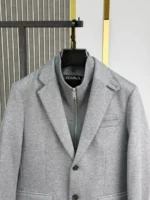 Мужской костюм Zegna серого цвета, артикул 348968 — фото 7
