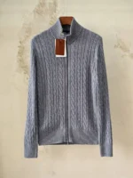 Мужской кардиган Loro Piana синего цвета, артикул 348645