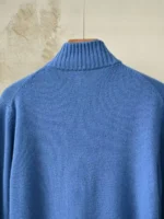 Мужская кофта на молнии Loro Piana синего цвета, артикул 348651 — фото 3