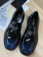 Мужские лоферы Prada синего цвета, артикул 348990 — фото 2