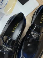 Мужские лоферы Prada синего цвета, артикул 348990 — фото 5