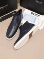 Мужские ботинки Boss тёмно-синего цвета, артикул 348978 — фото 3