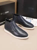 Мужские ботинки Boss тёмно-синего цвета, артикул 348978 — фото 4