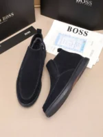 Мужские ботинки Boss тёмно-синего цвета, артикул 348981 — фото 3