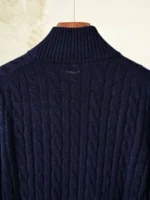 Мужской кардиган Loro Piana тёмно-синего цвета, артикул 348648 — фото 3