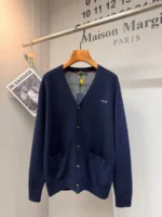 Мужской кардиган Prada тёмно-синего цвета, артикул 348718