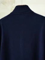 Мужская кофта на молнии Loro Piana тёмно-синего цвета, артикул 348656 — фото 3