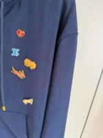 Мужская кофта на молнии Louis Vuitton тёмно-синего цвета, артикул 348631 — фото 5