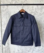 Мужская куртка Moncler тёмно-синего цвета, артикул 348703