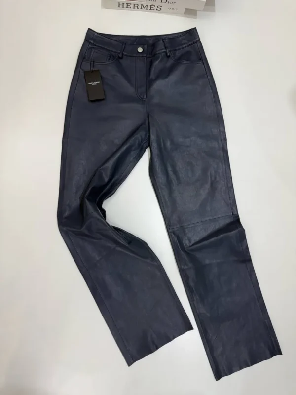 Кожаные брюки SAINT LAURENT